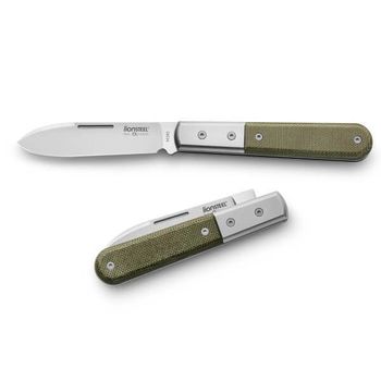 CK0111.CVG Lionsteel ‘Roundhead Barlow’ green micarta folding knife
