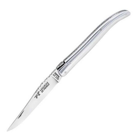 2832 Laguiole Klappmesser von Le Fidèle Alu glänzend