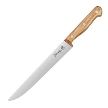 2C.744.22OL Due Cigni Aufschnittmesser Klinge 22 cm „Tuscany“ Olivenholz