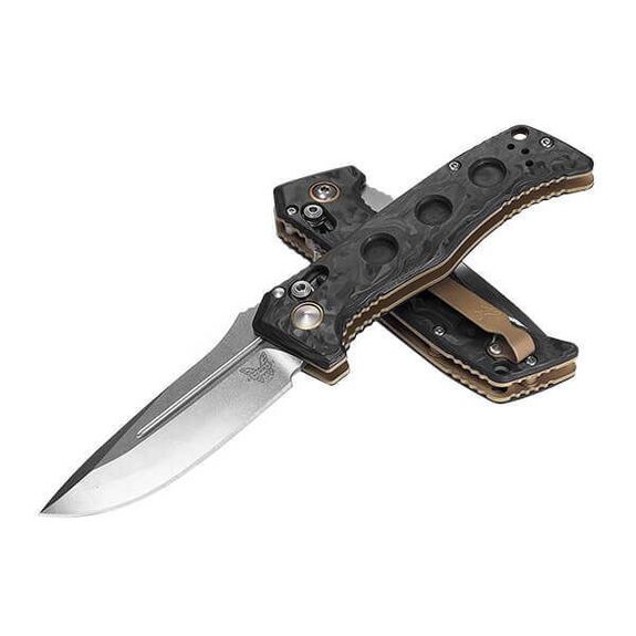 BEN2730-03 Benchmade Mini Adamas marbled carbon automatic knife