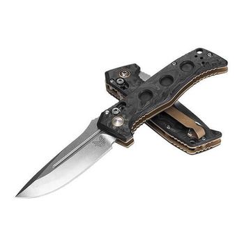 BEN2730-03 Benchmade Mini Adamas marbled carbon automatic knife