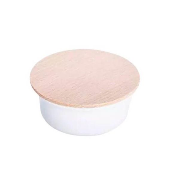 C240 Bol à rase Plisson en porcelaine avec couvercle et savon