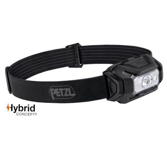 E069BA00 Petzl ‘Aria 1’ black or camo headlamp for hunting and fishing