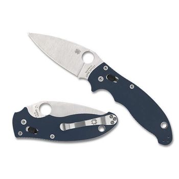 C101GPCBL2-Spyderco Manix 2 G10 blue pocket knife