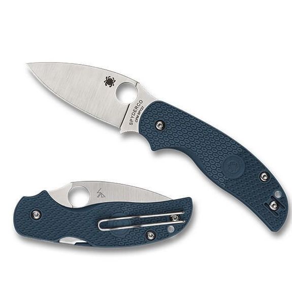 C123PCBL Spyderco SAGE 5 folding knife blue