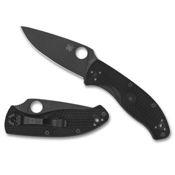 C122PBBK - Spyderco Tenacious folding knife all black