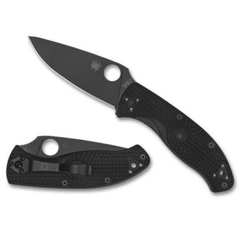 C122PBBK - Spyderco Tenacious folding knife all black