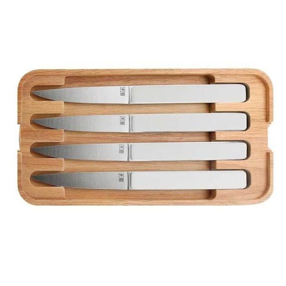 50024 coffret 4 couteaux steak TB "Hector" blanc