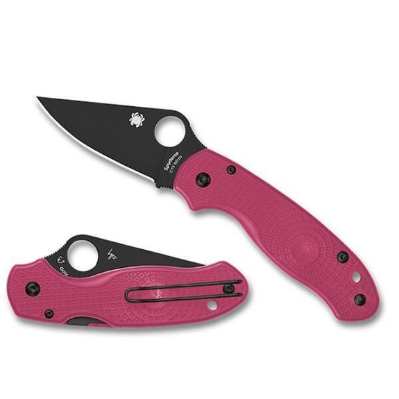 SPY C223PPNBK Spyderco Para 3 folding knife pink