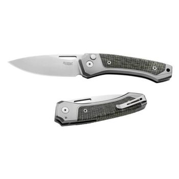TW.GYGBK Lionsteel ‘TWAIN’ Folding Knife Titanium grey/G10