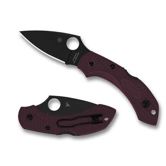 SPY C28BGBKP2 Spyderco Dragonfly 2 folding knife burgundy limited edition