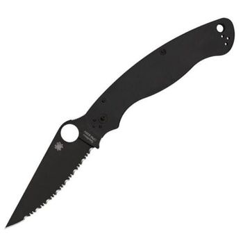 C36GSBK2 Spyderco Military 2 folding knife, serrated, black