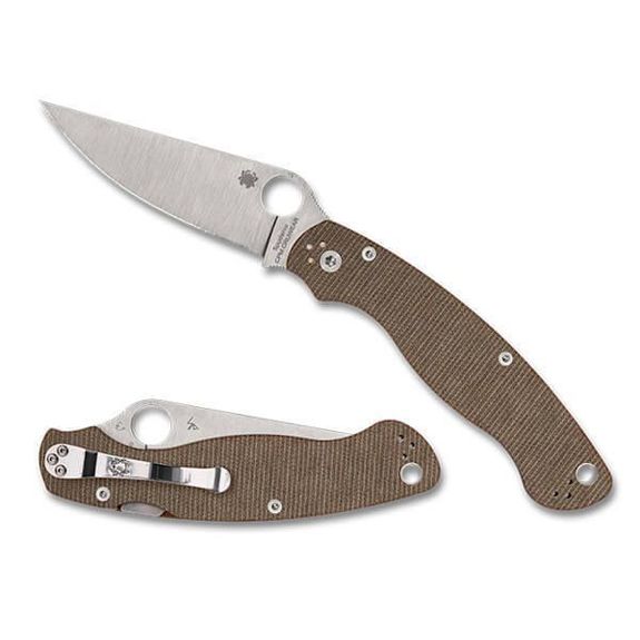 C36MPCW2 Spyderco Military 2 micarta folding knife