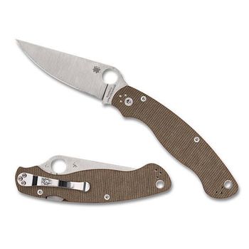 C36MPCW2 Spyderco Military 2 micarta folding knife