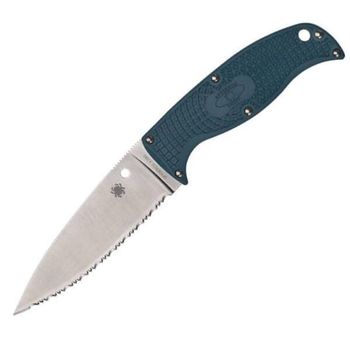 FB31SBL2K390 Feststehendes gezahntes Spyderco-Messer „ENUFF 2“