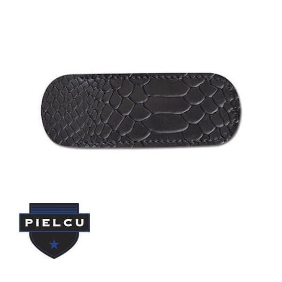 PL78204-02 Etui Blume Pielcu Schlangenleder schwarz
