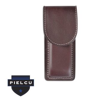 Etui en cuir fauve pour Nontron n°22 | manche sabot ou manche boule Etui en cuir fauve pour Nontron n°22 | manche sabot ou manche boule