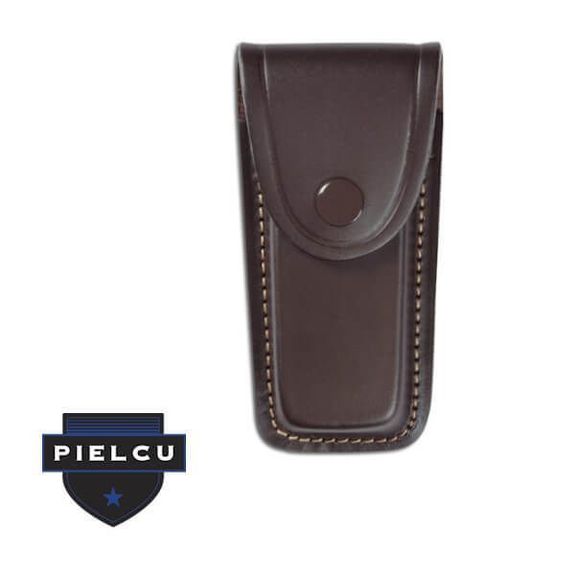 PL78210-50 Etui aus geformtem Leder mit dunkelbraunem Innenfutter