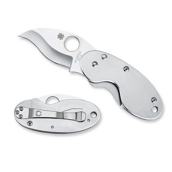 C29P Spyderco Cricket folding knife, all stainless steel