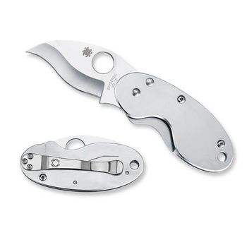 C29P Spyderco Cricket folding knife, all stainless steel