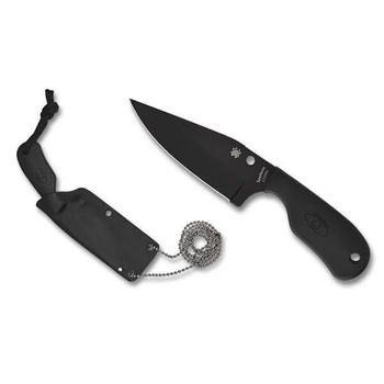 FB48PBBK Spyderco Subway Bowie fixed neck knife