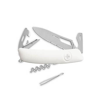 SZSH03 Swiss Army Knife Swiza Allmatt 10 pieces : ZSH03WM white - ZSH03ROM red