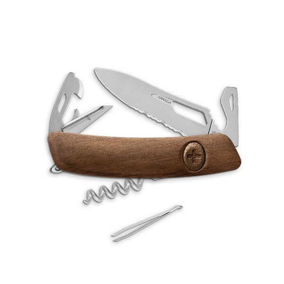 SZSH03NOYM Swiss Army Knife Swiza Allmatt walnut