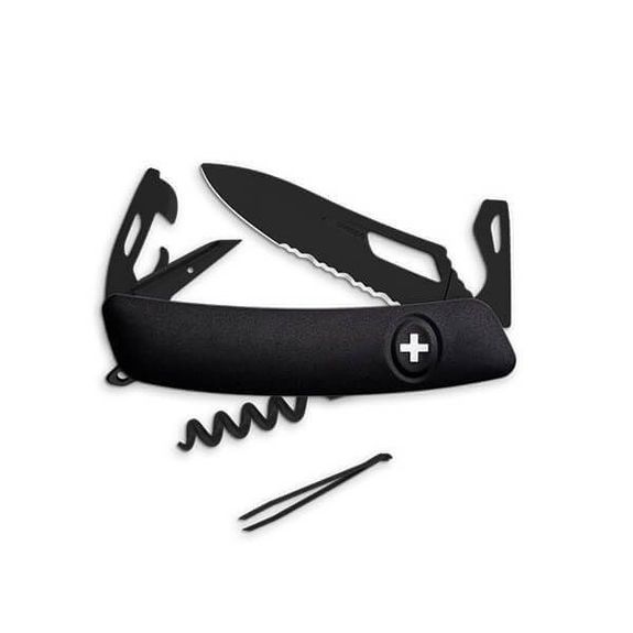 SZSH03ABN Schweizer Taschenmesser Swiza Allblack ganz schwarz