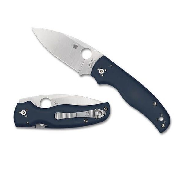 C229GPCBL-Spyderco Shaman blue pocket knife