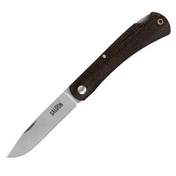 MAS.166.MM Klappmesser Maserin Saloon micarta braun