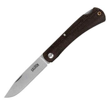 MAS.166.MM Klappmesser Maserin Saloon micarta braun