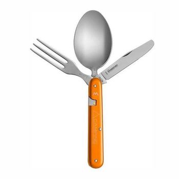 MY.992.3O Mercury 3-piece orange camping cutlery set