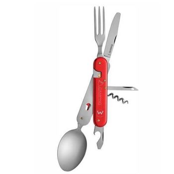 MY.967.6R Mercury 6-piece camping cutlery set red