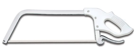TA13317 Scie de boucher Fischer forme américaine montant inox 45 cm