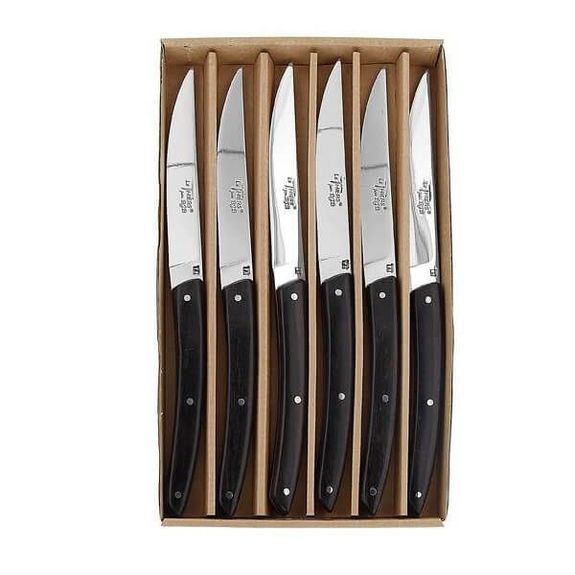 BJB.1035 Coffret 6 couteaux de table BJB "Le Thiers® " ébène