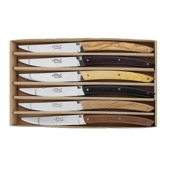 BJB.1039 Coffret 6 couteaux de table BJB "Le Thiers® " assortiment