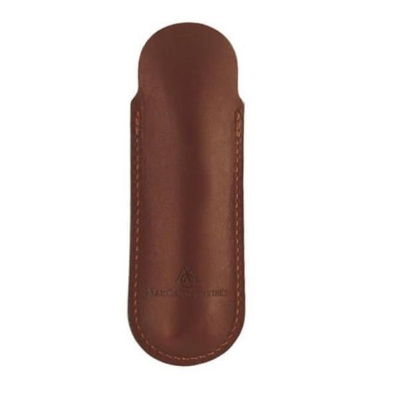 8811 Clutch 10/11 cm Leder braun Max Capdebarthes