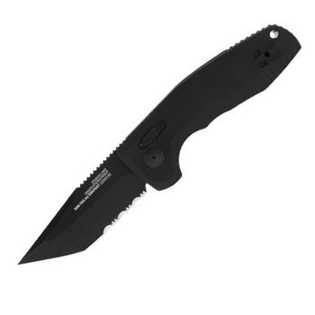 SGTACAUCOMPSBK SOG-TAC all-black D2 steel automatic knife