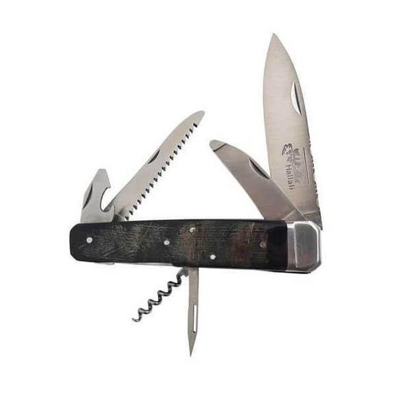 DC1986BUF Douris Chastel ‘Hallali Chasse’ 6-piece pocket knife Buffalo skin