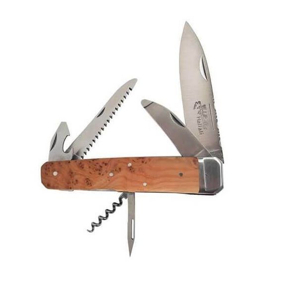 DC1986CAD Douris Chastel ‘Hallali Chasse’ 6-piece juniper pocket knife