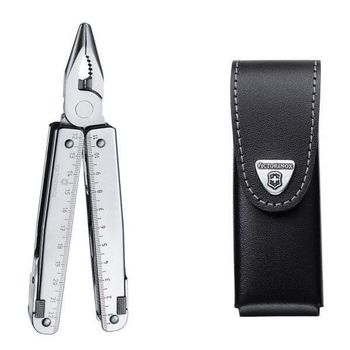 3.0323.L Multifunktionswerkzeug Victorinox Swisstool + Lederetui
