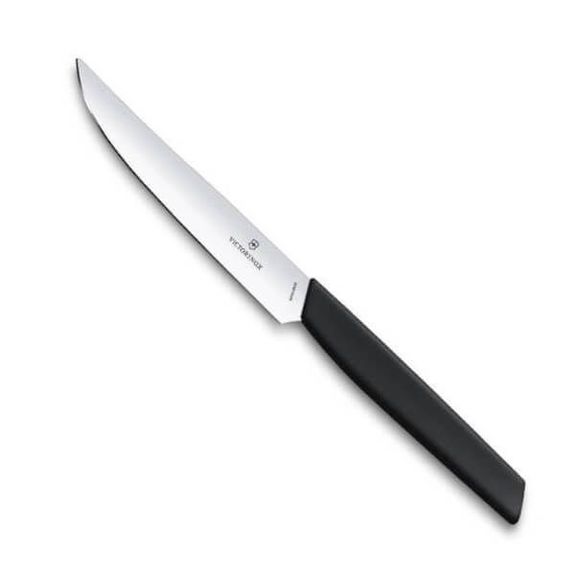 6.9003.12 Victorinox Swiss Modern 12cm smooth steak knives black x6