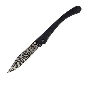 LUC63LTB2LE Couteau pliant LUG " C63 Animal noir" manche G10