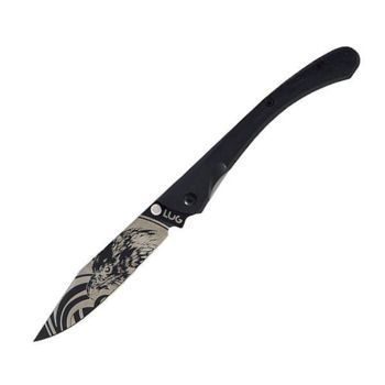 LUC63LTB2LG Couteau pliant LUG " C63 Aigle noir" manche G10