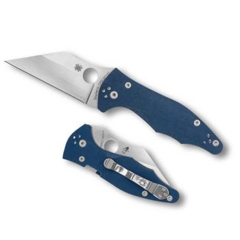 C85GPCBL2 Couteau pliant Spyderco Yojimbo 2 G10 bleu