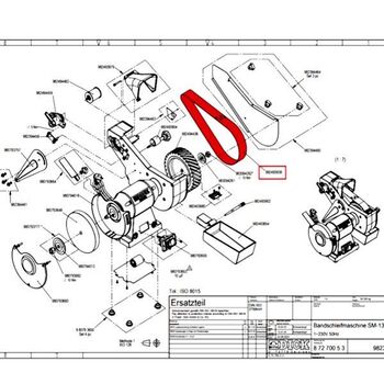 9 8249 3938 Abrasive belt for Dick SM-130 knife sharpener