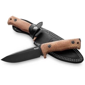 T5B.CVN Feststehendes Messer Lionsteel „T5“ micarta natur