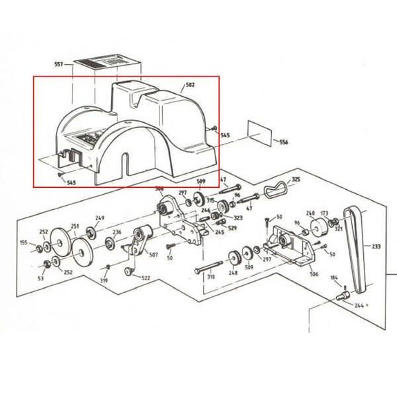 9 8219 0536 Rote Abdeckung für SM-110 oder SM-111