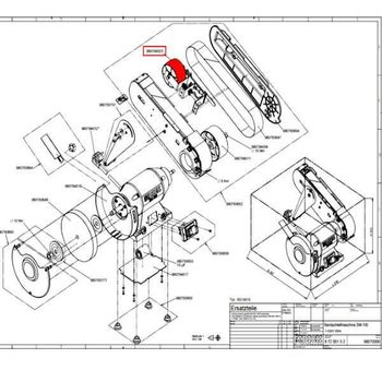 9 8079 4023 Tension roller for SM-100 arm