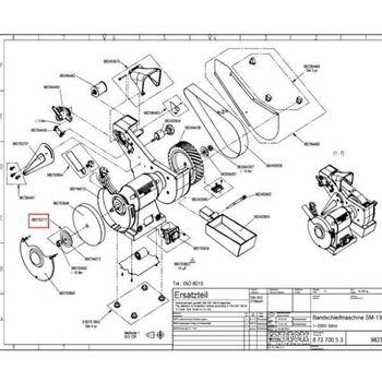 9 8079 3777 Flansch für Polierscheibe Dick SM-100